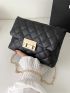 Mini Quilted Turn-lock Chain Crossbody Bag