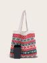 Christmas Graphic Crochet Bag