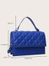 Mini Quilted Pattern Flap Square Bag
