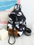 Mini Cow Pattern Sling Bag