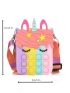 Mini Unicorn Design Bubble Crossbody Bag