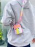 Mini Unicorn Design Bubble Crossbody Bag