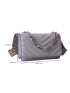 Mini Minimalist Chevron Chain Flap Square Bag