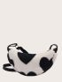 Heart Pattern Fluffy Saddle Bag