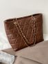 Quilted Chain Tote Bag