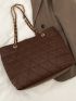 Quilted Chain Tote Bag