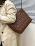 Quilted Chain Tote Bag