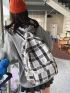 Knot Decor Colorblock Backpack