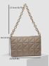 Quilted Flap Chain Square Bag