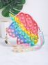 Colorblock Push Pop Bubble Novelty Bag