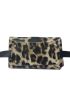 Mini Leopard Pattern Flap Belt Bag