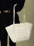 Quilted Large Capacity Winged Tote Bag