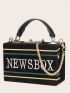 Mini Letter Graphic Box Bag