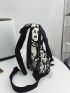 Cartoon Graphic Knot Decor Sling Bag