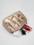 Metallic Quilted Square Bag