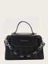 Quilted Flap Chain Square Bag