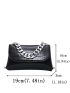 Mini Crocodile Embossed Flap Square Bag