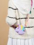 Mini Cartoon Unicorn Design Bubble Crossbody Bag