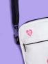 Sweetness Heart Graphic Crossbody Bag