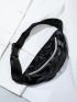 Artificial Patent Leather Graphic Fanny Pack