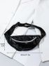 Artificial Patent Leather Graphic Fanny Pack