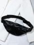 Artificial Patent Leather Graphic Fanny Pack