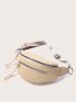 Knot Decor Zip Fanny Pack