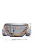 Mini Croc Embossed Chain Decor Fanny Pack