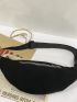 Minimalist Double Zipper Fanny Pack