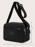 Minimalist Multiple Zipper Crossbody Bag