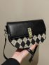 Colorblock Geo Graphic Saddle Bag