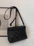 Quilted Chain Decor Square Bag