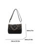 Quilted Chain Decor Square Bag