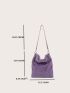 Minimalist Chain Fluffy Shoulder Bag