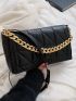 Quilted Chain Decor Flap Square Bag