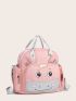 Cartoon Graphic Diaper Backpack With Double Handle