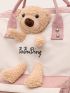 Plush Bear Decor Baby Diaper Backpack