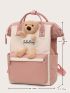 Plush Bear Decor Baby Diaper Backpack