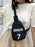 Mini Letter Graphic Sling Bag