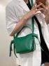 Minimalist Knot Design Satchel Bag