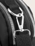 Mini Zipper Quilted Satchel Bag