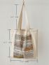 Newspaper Graphic Shopper Bag