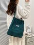 Letter Patch Shoulder Bag