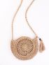 Tassel Decor Straw Bag