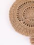 Tassel Decor Straw Bag