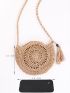 Tassel Decor Straw Bag