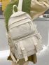 Letter Patch Large Capacity Backpack