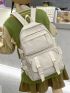 Letter Patch Large Capacity Backpack