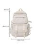 Letter Patch Large Capacity Backpack