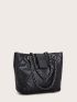 Quilted Chain Tote Bag